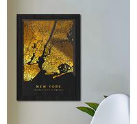 Active Film Personalised Foil City, Map Location, Custom Moving in Gift, Bespoke Gold, Silver, Green, Red, Rose Gold Foiled Map Print