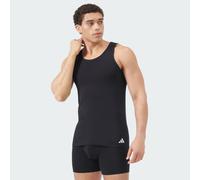 Adidas Underwear Active Flex Cotton Sleeveless Base Layer 2 Units Black XL Men