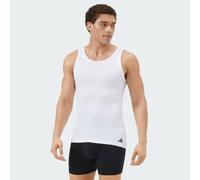 adidas Men's Active Flex Cotton Undershirt Tank Top (Pack of 2), White_4am018, M