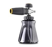 Active Foam Cannon with ¼ inch Quick Connector for Electric and Gas Pressure Washers. Wide-Mouth Bottle and Variable Spray to Generate Thick Snow Foam Spraying for Home DIY car wash & Detailing.
