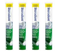 Active Fresh Retainer & Denture Cleaning Tablets - 120 Tablets (4 x 30 Tabs) - Dental Appliance Cleaner for Retainers, Mouth Guards, Aligners, False Teeth - Deep Clean, Odour Removal, Fresh Mint