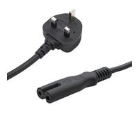 Active Gear Connekt Gear Uk Mains Plug To C7 2 Pin Power Cable 2M