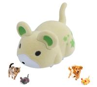 Active Hamster Indoor Dog Toy - Intelligent Obstacle Avoidance Electric Dogs Toy - Soft and Pet-Friendly Design Moving Hamster Toys for Pet Homes Floor Entertainment Floor Desktop (1pc white)