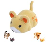 Active Hamster Indoor Dog Toy - Intelligent Obstacle Avoidance Electric Dogs Toy - Soft and Pet-Friendly Design Moving Hamster Toys for Pet Homes Floor Entertainment Floor Desktop (yellow,1pc)