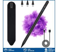 Active High Precision Tablet Stylus Pen with Tilt Sensitivity Black 1pc
