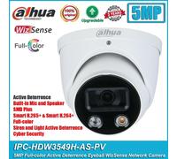 Active IP smart Camera 5MP Full-color Deterrence Eyeball WizSense HDW3549H-AS-PV