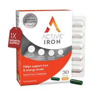 Active Iron Supplement 14mg, Clinically Proven, Gentle, 30 Capsules