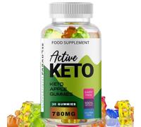 Active Keto Gummies - Vegetarian - 1 Month Supply (30 Gummies) Vitamin-Enriched, Tasty and Easy to Chew