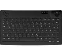 Active Key AK-440-TU-B/US USB Tastatur US-Englisch, QWERTY, Windows® black integrated Trackball