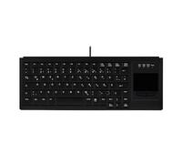 Active Key AK-4400-GU-B/GE Ultra-Slim Touchpad Keyboard, Industry 4.0, USB Black