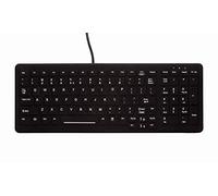 Active Key AK-CB7000F-U1-B/GE Illuminated Hygiene Keyboard, USB Black