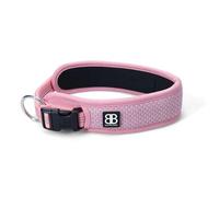 Active Light Cotton & Mesh Dog Collar, Lightweight and Adjustable, Comfortable for Dogs | Pink | X-Large