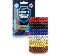 Active Era Mosquito Repellent Bracelet [12 Pack], Insect Midge & Mosquito Bands - Powerful DEET Free Formula - Waterproof with 250 Hours / 10 Days of Protection (Solid Colour - 12 Pack)