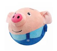 Active Moving Pet Plush Interactive Dog Toys, Ball Toy, Washable Cartoon Pig Sound Electronic Toy A