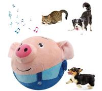 Active Moving Pet Plush, Interactive Toys - Squeaky, Sound, Electronic Dog, Cat Toys. Blue Pig