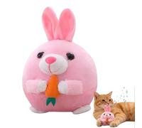 Active Moving Pet Plush Toy, 2026 Upgrade Interactive Squeaky Talking Moving Dog Ball Toy, Washable Cartoon Pig Plush Toy for Dogs Puppies to Keep Them Busy