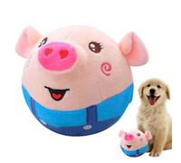 Active Moving Pet Plush Toy, Interactive Dog Toys Talking Shake Bounce Boredom Toys, Jumping Pig Toy Moving Dog Ball, Washable Cartoon Pig Squeaky Pig Dog Toy For Dog Cat Pets