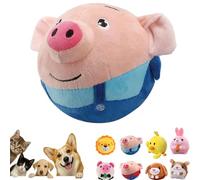 Active Moving Pet Plush Toy, Squeaky Moving Dog Ball Toy Interactive Puppy Toys, Rechargeable Plush Cartoon Toy - Talking & Bouncing Action for Endless Fun (Style-G)