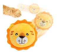 Active Moving Pet Plush Toy with Sound Cartoon Interactive Bouncing Ball