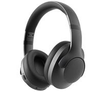 Active Noise Cancelling Headphones with Microphone-100H Playtime, Bluetooth Headphones with Deep Stereo Sound, Foldable Comfort, Wireless Headphones Bluetooth for Travel, Work or Commute, Black