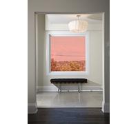 Active Optic Transparent Decorative Coloured Stained Glass Window Film A Self Adhesive - Translucent Colourful Optically Clear Tint Sticky Back Vinyl - Orange 70-5mx76cm (30")