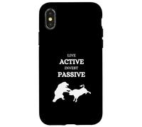 Active Passive Bull vs Bear Stock Exchange Stock Market ETF Case for iPhone X/XS