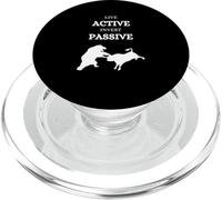 Active Passive Bull vs Bear Stock Exchange Stock Market ETF PopSockets PopGrip for MagSafe