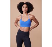 Active People Women's 'Vinyasa' Lightweight Stretchy Quick Wick Breathable Support Bra in Blue | Size: 14 Active People Blue 14