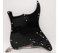 Active Pickups Loaded Pickguard for Fender Strat, EMG Style Humbucker System Prewired Loaded Pickguard Set, High Output Ceramic & Alnico V Pickups, Easy Solderless Wiring