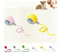 Active Rolling Ball with Tail for Dogs, Interactive Cat Toys Balls, Intelligent Automatic 360° Rolling Balls for Cats and Dogs (r)