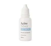 Active Silver - Natural Eye Drops - Colloidal Silver for Humans - 10ppm - Gentle, Vegan-Friendly, Travel Size - Made in The UK - Eye Care - 30ml Dropper Bottle