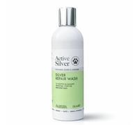 Active Silver - Silver Repair Wash for Pets with Colloidal Silver at 25ppm - Natural Pet Wash with Aloe Vera & Tea Tree Oil - Non-Foaming, Rinse-Off Formula - Vegan Friendly, Made in the UK - 250ml