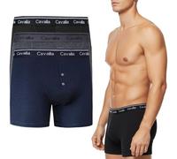 Active Star 3/6 Pack Assorted Men’s Boxer Shorts, Premium Soft Multipack Cotton Stretch Trunks With Fly Button Comfort Breathable Underwear Underpants For Men, Boxers With Black Waistband - 3 Packs