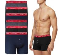 Active Star 3/6 Pack Assorted Men’s Boxer Shorts, Premium Soft Multipack Cotton Stretch Trunks With Fly Button Comfort Breathable Underwear Underpants For Men, Boxers With Red Waistband - 6 Packs