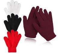 Active Star Adults Winter Magic Gloves, Men & Women Thermal Soft Cozy Warm Stretch Knit Gloves for Cold Weather Running & Cycling Outdoor Wear For UK Freezing Conditions Unisex, Pack Of 12 - Assorted