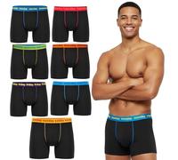 Active Star Days Of The Week Boxer Shorts 7 Packs Men's Breathable, Comfort Fit Soft and Stretchy Underwear Trunks Boxershort UK Size S TO XL, (XL)