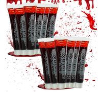 Active Star FX Fake Blood 28ml, Horror Make up Realistic Washable For Vampire & Zombie Halloween Costumes Accessories Special Effects Realistic Blood For Theatre, Cosplay & Clothes, (Pack Of 12)