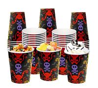 Active Star Halloween Party Tableware, Spooky Disposable 16 Cups For Themed Party Supplies Halloween Decorations