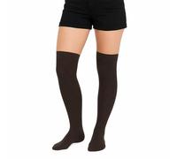 Active Star Ladies Over the Knee Socks Womens Cotton Rich Long Stretch Socks School Uniform Cosplay Dance Festival UK Size 4-6, (Brown)