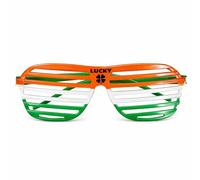 Active Star St. Patrick’s Day Leprechaun Costume Accessory Set - Adult Green Top Hat with Buckle, Irish Braces & Glasses Fancy Dress Outfit