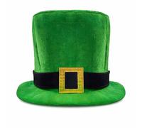 Active Star St. Patrick’s Day Leprechaun Costume Accessory Set - Adult Green Top Hat with Buckle, Irish Braces & Glasses Fancy Dress Festival Outfit