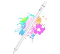 Active Stylus Pens for Touch Screens, Digital Stylish Pen Pencil Rechargeable Compatible with Most Capacitive Touch Screens (White)