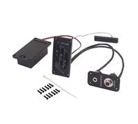 Active Tone Control Electric Violin Piezo Preamp Pickup Noise Low Operations For Clear Sound Output Electric Violin Headphone Jacks Preamp