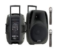 Active Trolley Speakers Brand Gemini Model ES To Go Series Powered ES-12TOGO
