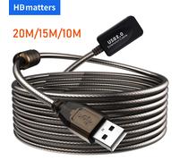 Active USB 2.0 Extension cable 20M/15M/3M/5M/10M USB 2.0 Extender USB Repeater extension cord with booster USB male to female