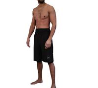 Active Virtue Men's All-in-One Pro Modest Swimming and Gym Sunnah Shorts, Quick-Drying, Naval to Knee Coverage (XXL) Black