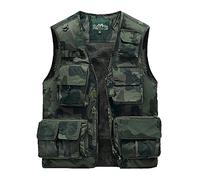 Active Wear Shirt Pofessional Emergency Field Fishing Multi Pocket Vest Mens Shirts Tall (CE2, L)
