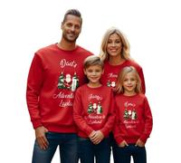 Active Window Films Personalised Family Lapland Trip Adventure Jumper - Custom Santa Christmas Sweater with Family Names - Available in Black, Red, and White (Style 3)