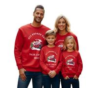 Active Window Films Personalised Family Polar Express Christmas Jumpers - Custom Name Christmas Sweater for Mum, Dad, Kids - Festive Holiday Matching Family Outfit (Style 4)