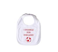 Active Window Films Personalised Football Baby Bib - Custom Team Colours & Name - Cotton Velcro Bib - Football Fans Baby Bib, Favourite Football Club